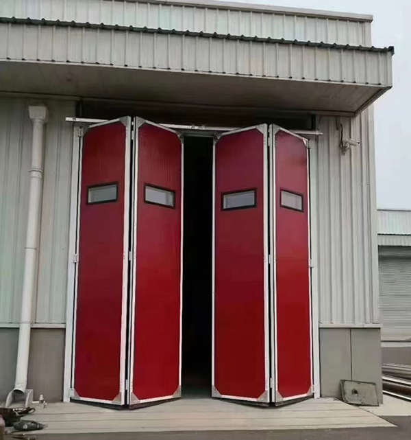 于田工业折叠门在大型装配车间出入口的应用实例